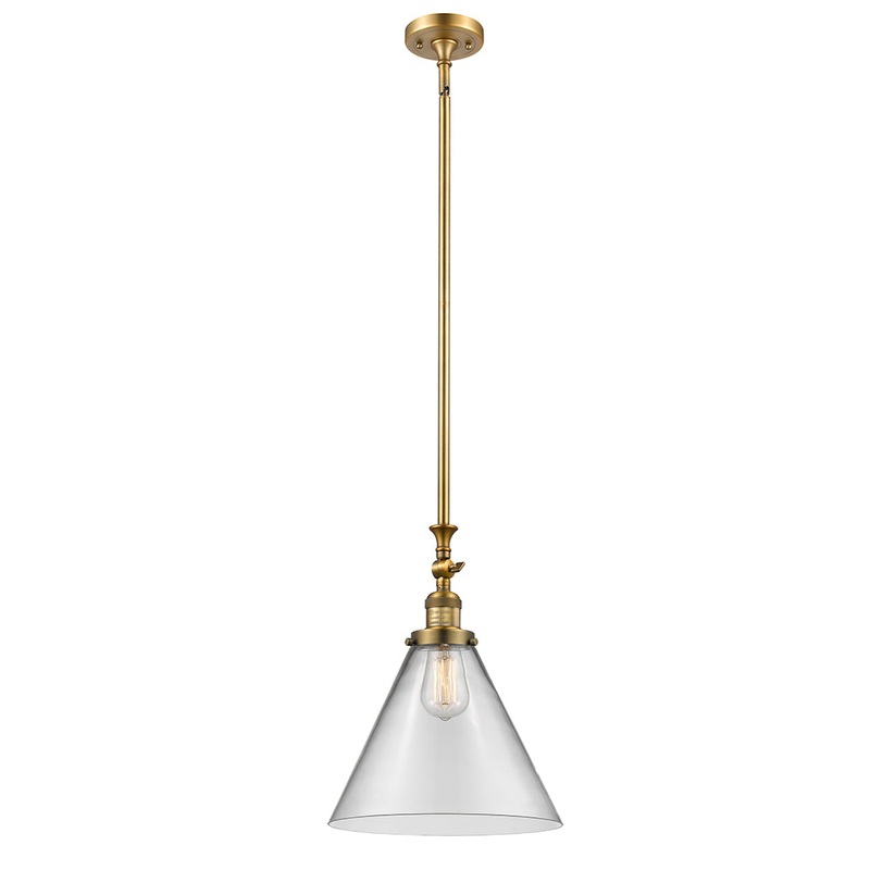 Innovations Lighting X-Large Cone 1 Light Mini Pendant Part Of The Franklin Restoration Collection 206-BB-G42-L