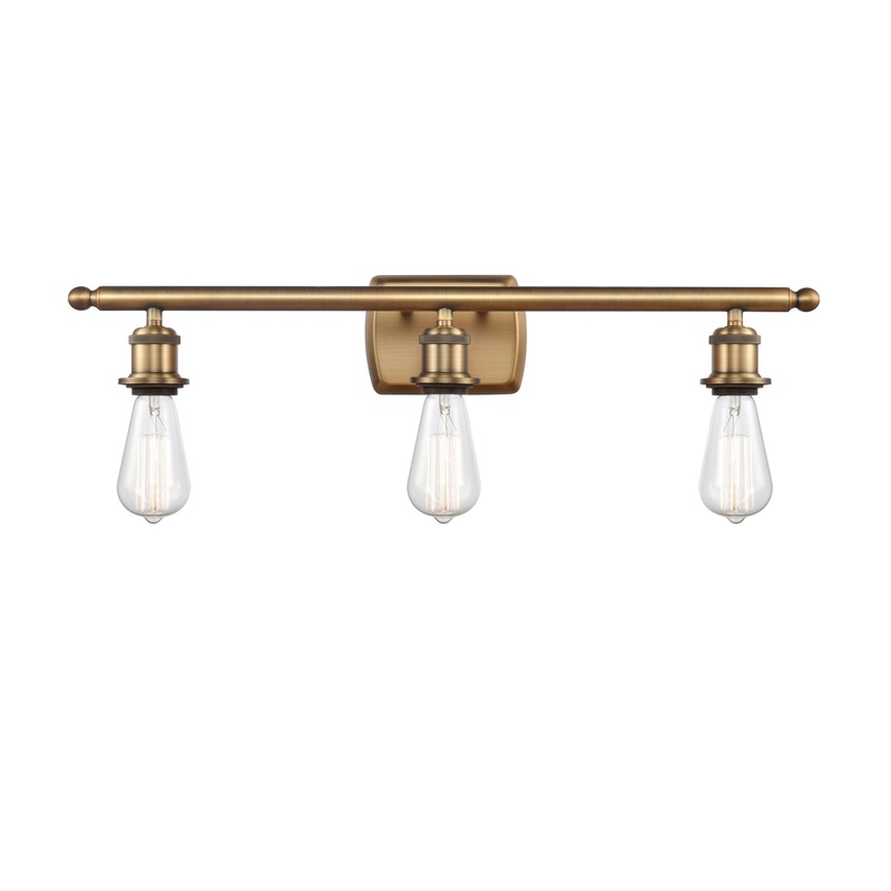 Innovations Lighting Bare Bulb 3 Light Bath Vanity Light Part Of The Ballston Collection 516-3W-BB