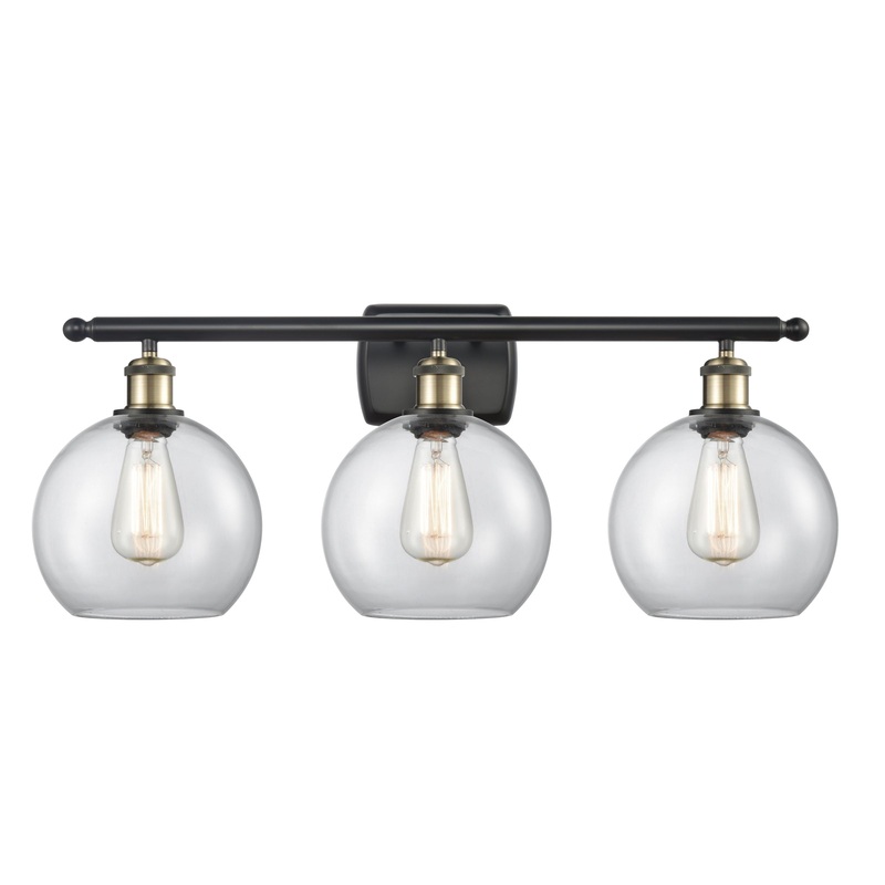 Innovations Lighting Athens 3 Light 26″ Bath Vanity Light 516-3W-BAB-G122-8