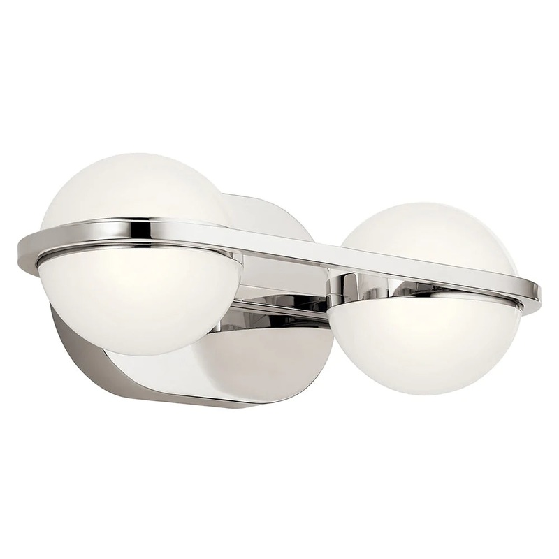Kichler Brettin LED 3000K 14″ Vanity Light Polished Nickel 85091PN