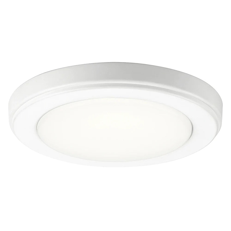 Kichler Zeo 3000K LED 7″ Round Flush Mount White 44244WHLED30