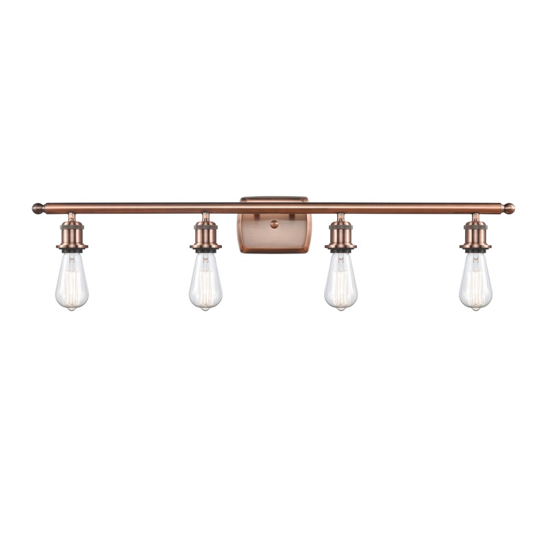 Innovations Lighting Bare Bulb 4 Light Bath Vanity Light Part Of The Ballston Collection 516-4W-AC-LED