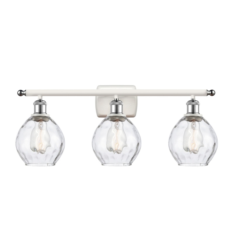 Innovations Lighting Small Waverly 3 Light Bath Vanity Light Part Of The Ballston Collection 516-3W-WPC-G362-LED