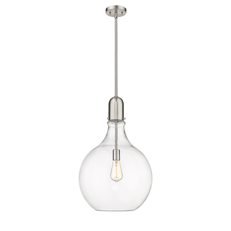 Innovations Lighting Amherst 1 Light 15.75″ Pendant 492-1S-SN-G582-16