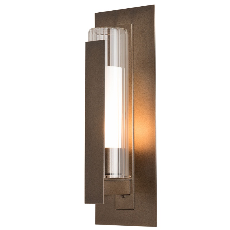 Vertical Bar Fluted Outdoor Wall Sconce