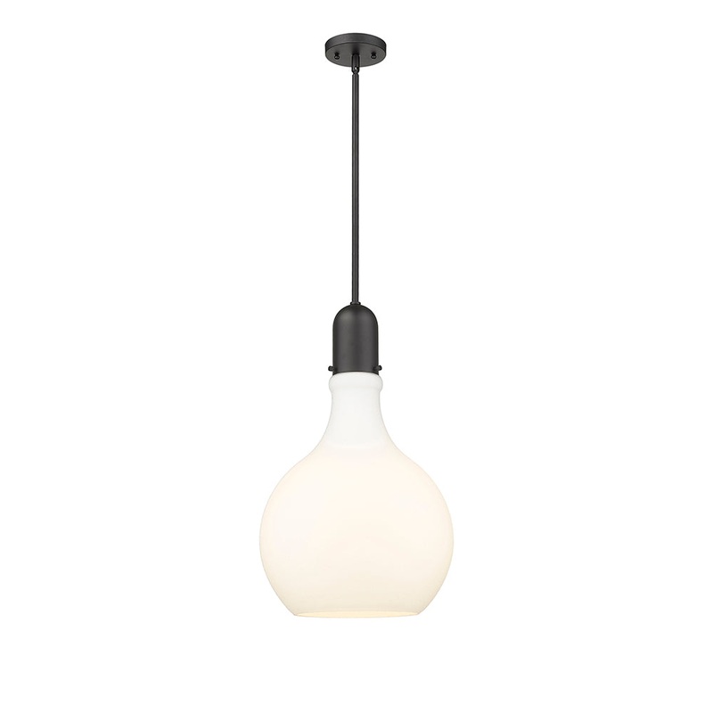 Innovations Lighting Amherst 1 Light 13.75″ Pendant 492-1S-BK-G581-14