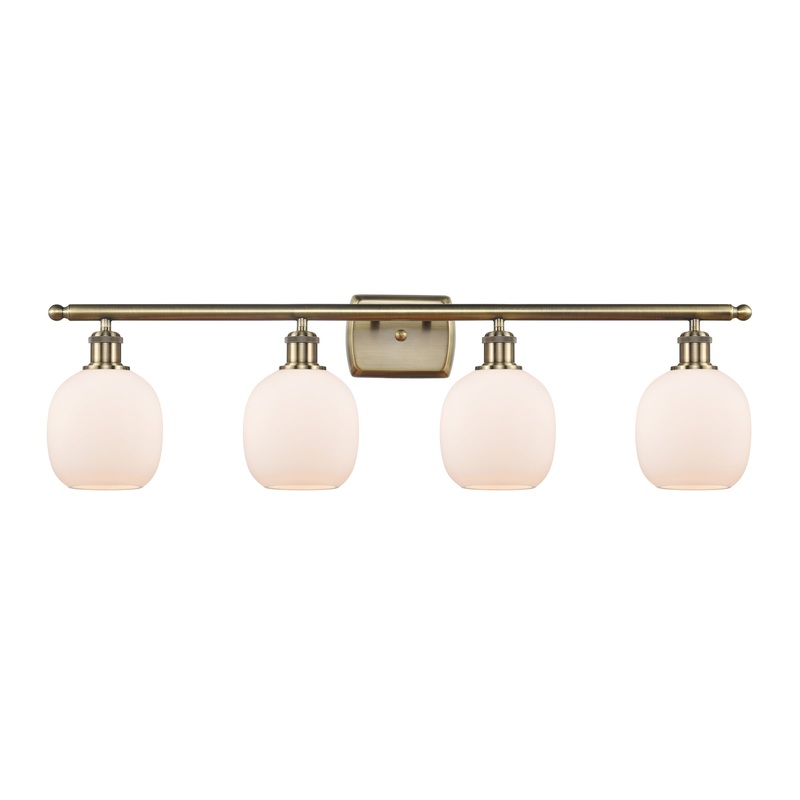 Innovations Lighting Belfast 4 Light Bath Vanity Light Part Of The Ballston Collection 516-4W-AB-G101-LED