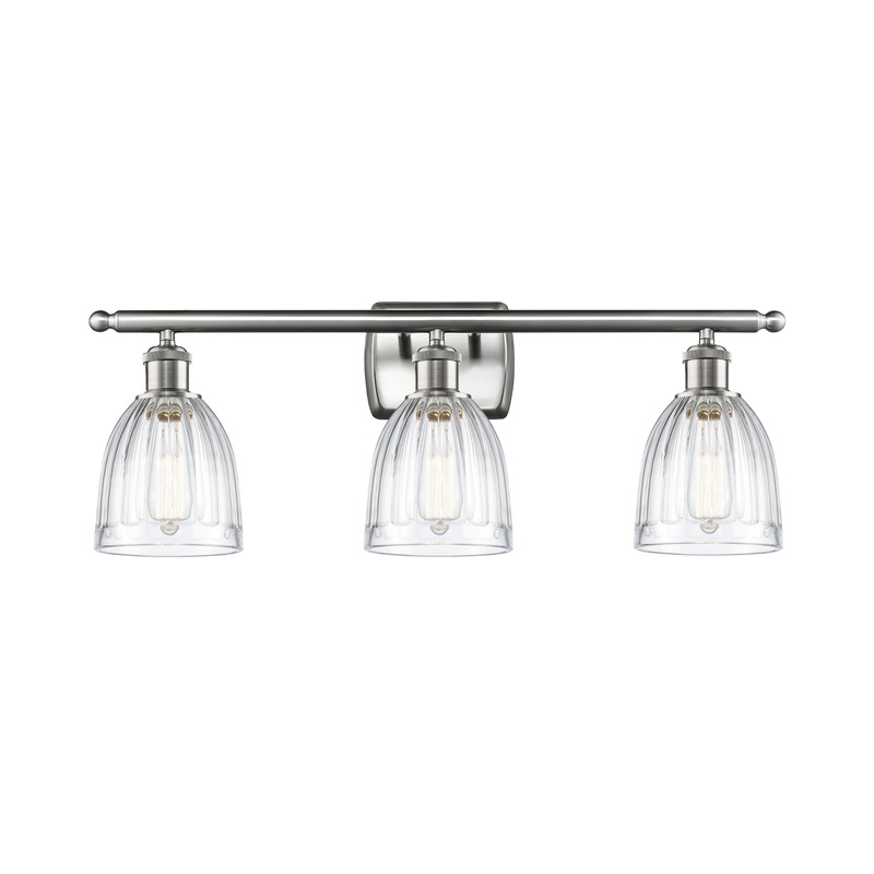 Innovations Lighting Brookfield 3 Light Bath Vanity Light Part Of The Ballston Collection 516-3W-SN-G442-LED