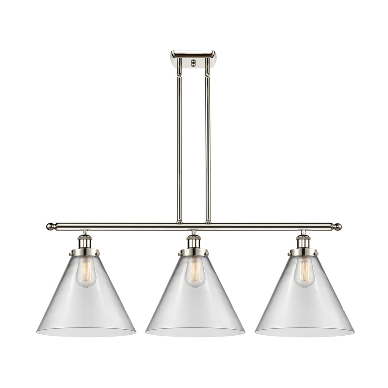Innovations Lighting X-Large Cone 3 Light Island Light Part Of The Ballston Collection 916-3I-PN-G42-L