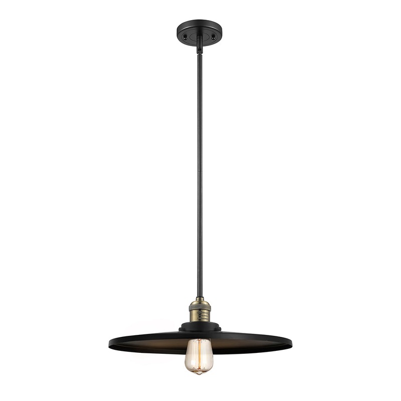 Innovations Lighting Appalachian 1 Light” Mini Pendant 201S-BAB-MFR-BK-16-LED
