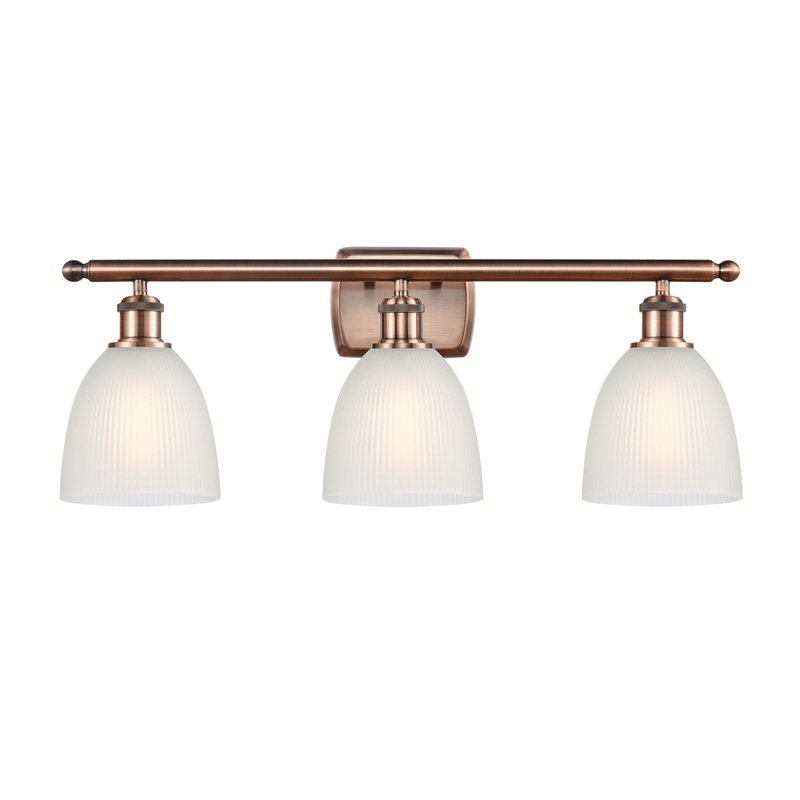 Innovations Lighting Castile 3 Light Bath Vanity Light Part Of The Ballston Collection 516-3W-AC-G381-LED