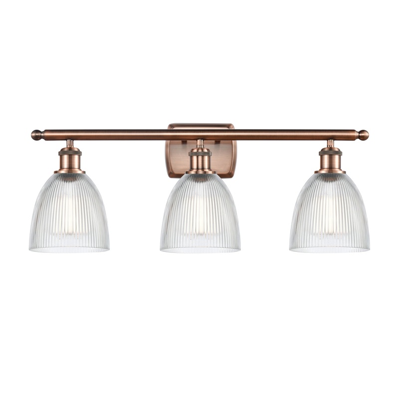 Innovations Lighting Castile 3 Light Bath Vanity Light Part Of The Ballston Collection 516-3W-AC-G382