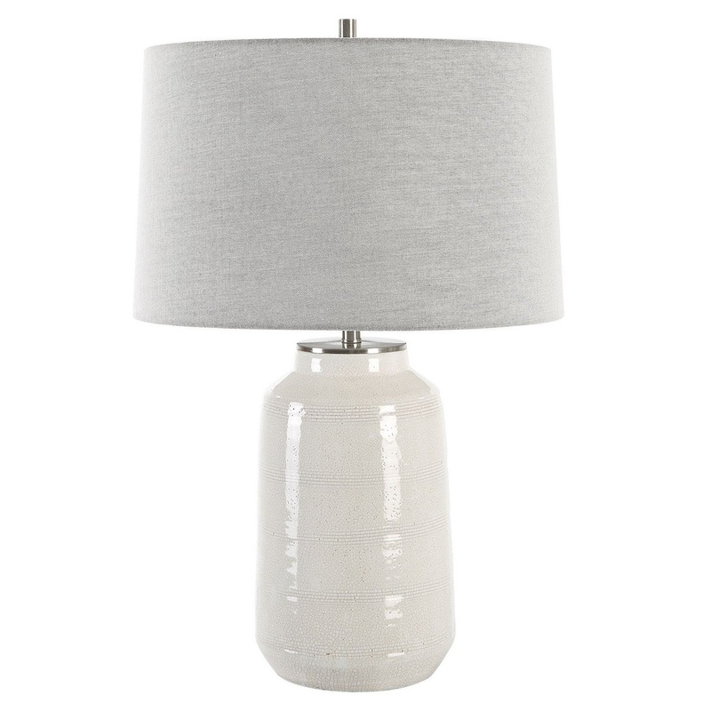 Odawa White Farmhouse Table Lamp
