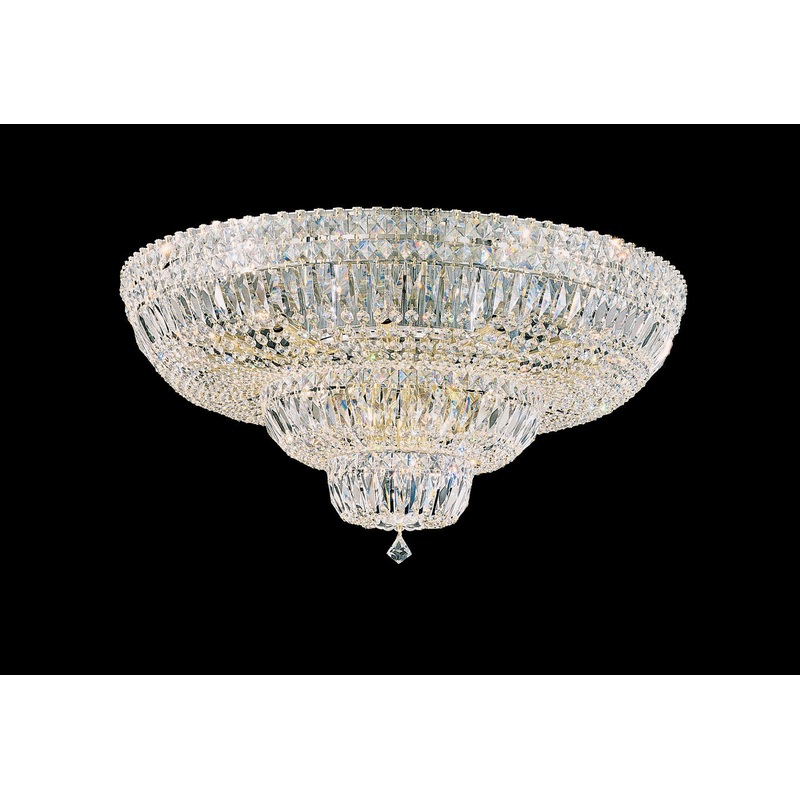Petit Crystal Deluxe Triple Ceiling Flush Light