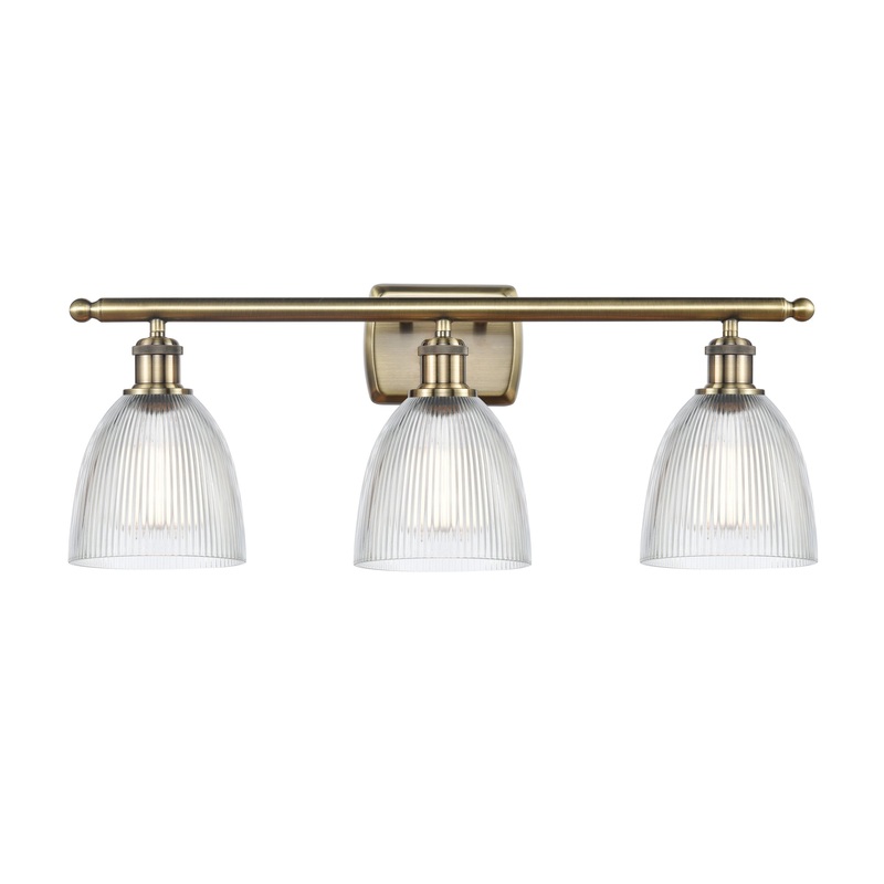 Innovations Lighting Castile 3 Light Bath Vanity Light Part Of The Ballston Collection 516-3W-AB-G382