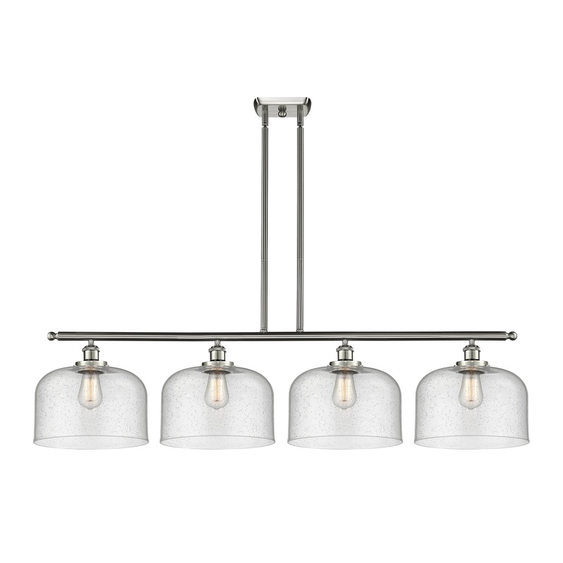 Innovations Lighting X-Large Bell 4 Light Island Light Part Of The Ballston Collection 916-4I-SN-G74-L-LED