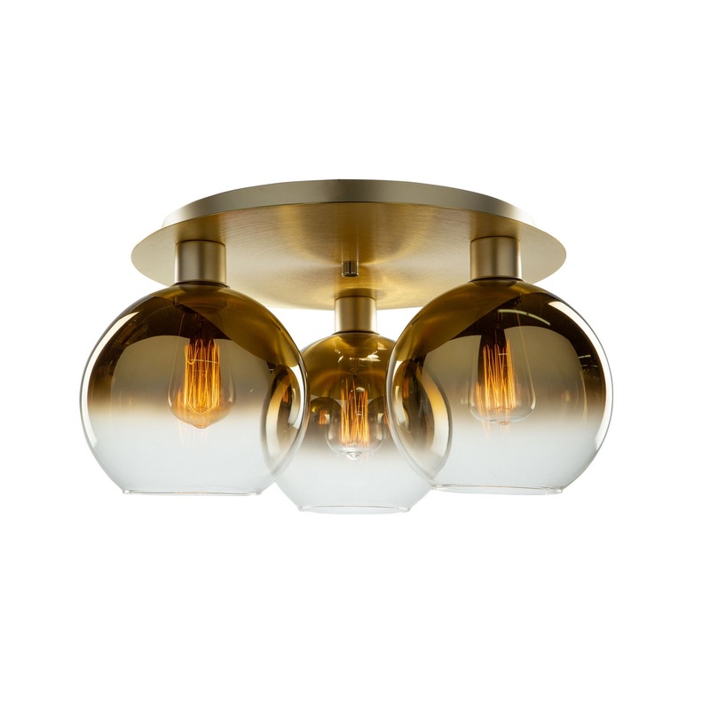 Morning Mist Triple Semi-Flush Mount