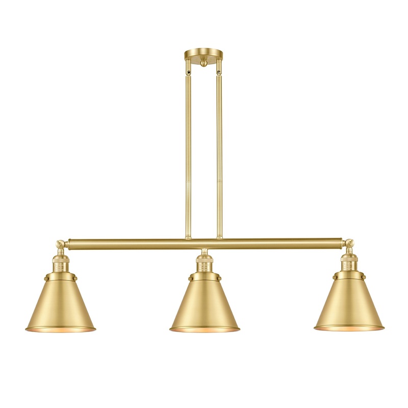 Innovations Lighting Appalachian 3 Light Island Light Part Of The Franklin Restoration Collection 213-SG-M13-SG-LED
