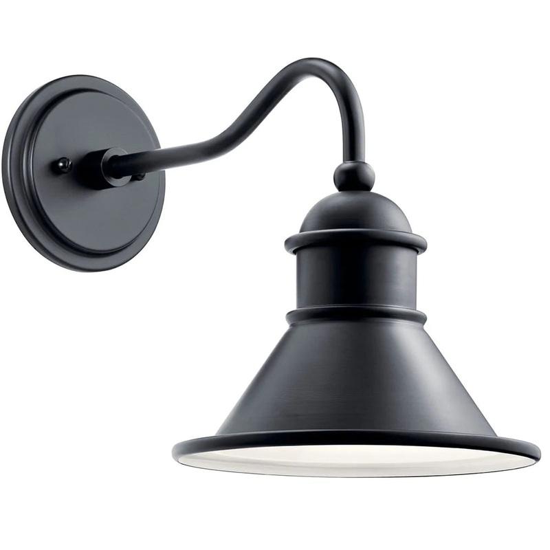 Kichler Northland 12″ 1 Light Wall Light Black 49775BK
