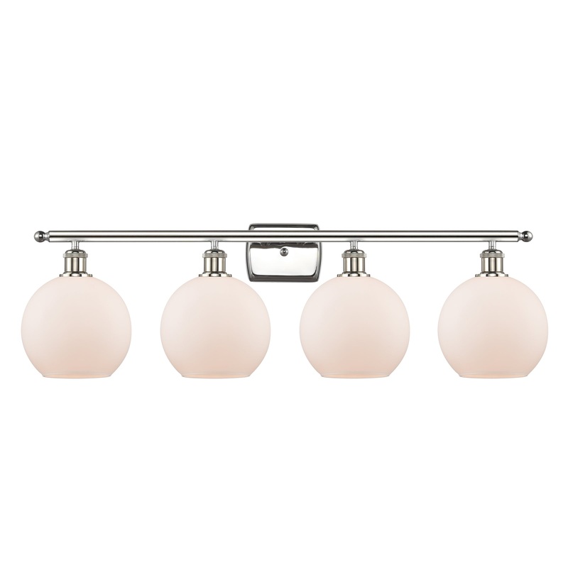 Innovations Lighting Athens 4 Light 36″ Bath Vanity Light 516-4W-PN-G121-8