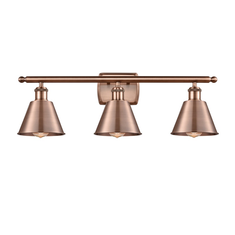 Innovations Lighting Smithfield 3 Light Bath Vanity Light Part Of The Ballston Collection 516-3W-AC-M8-LED