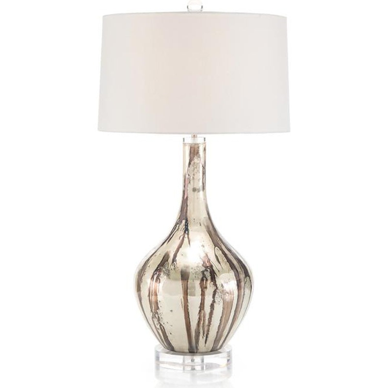 Painted Glass Table Lamp