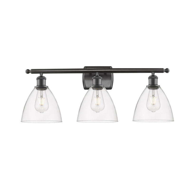 Innovations Lighting Ballston Dome 3 Light 28″ Bath Vanity Light 516-3W-OB-GBD-752-LED