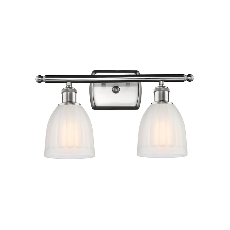 Innovations Lighting Brookfield 2 Light Bath Vanity Light Part Of The Ballston Collection 516-2W-SN-G441