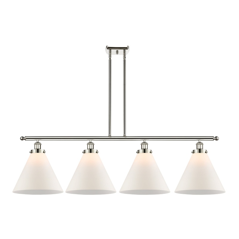 Innovations Lighting X-Large Cone 4 Light Island Light Part Of The Ballston Collection 916-4I-PN-G41-L-LED