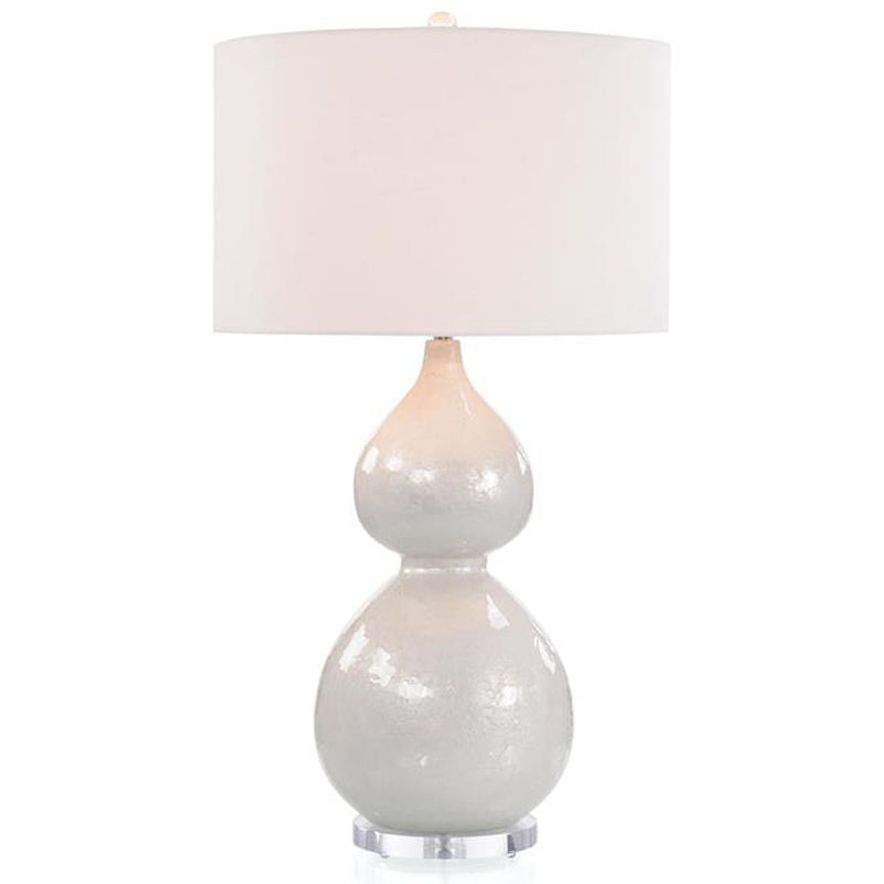Pearlized White Table Lamp