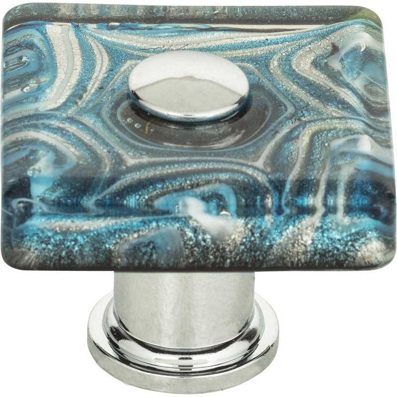 Galaxy Glass Square Knob