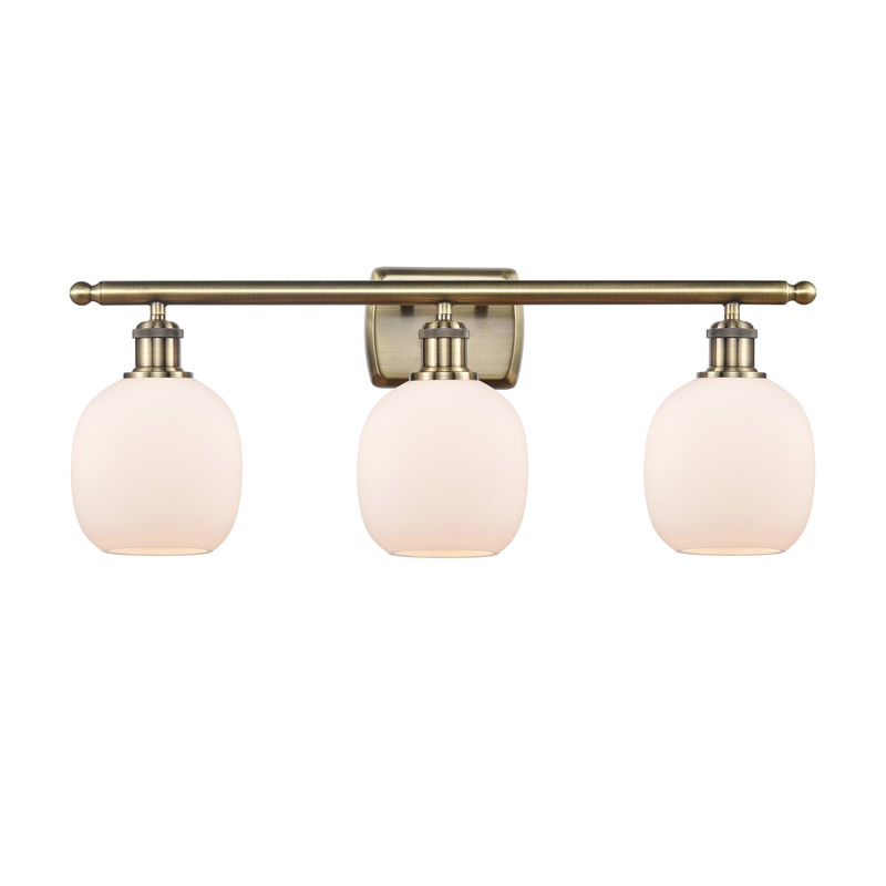 Innovations Lighting Belfast 3 Light Bath Vanity Light Part Of The Ballston Collection 516-3W-AB-G101