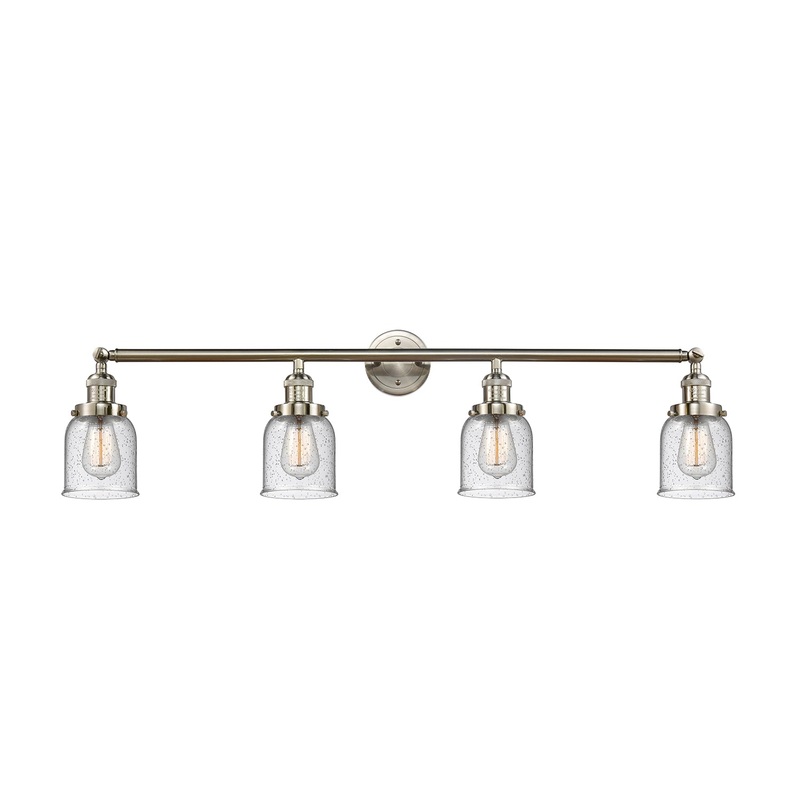 Innovations Lighting Small Bell 4 Light Bath Vanity Light Part Of The Franklin Restoration Collection 215-SN-G54-LED