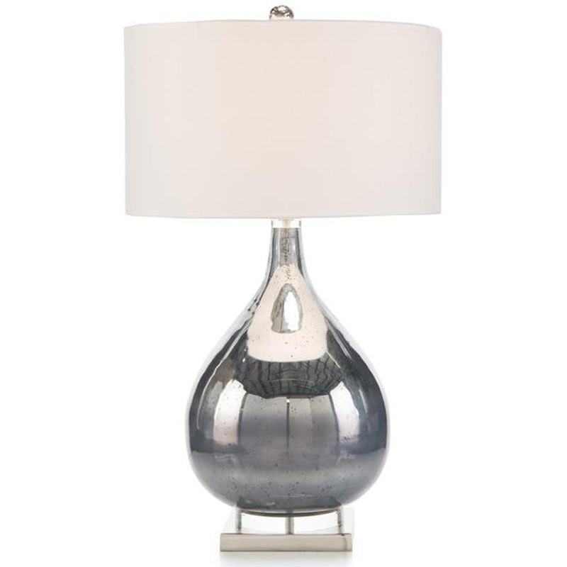 Smoky Blue Table Lamp