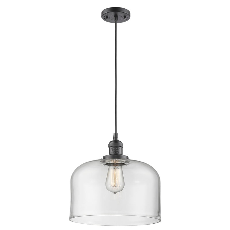 Innovations Lighting X-Large Bell 1 Light Mini Pendant Part Of The Franklin Restoration Collection 201C-OB-G72-L-LED