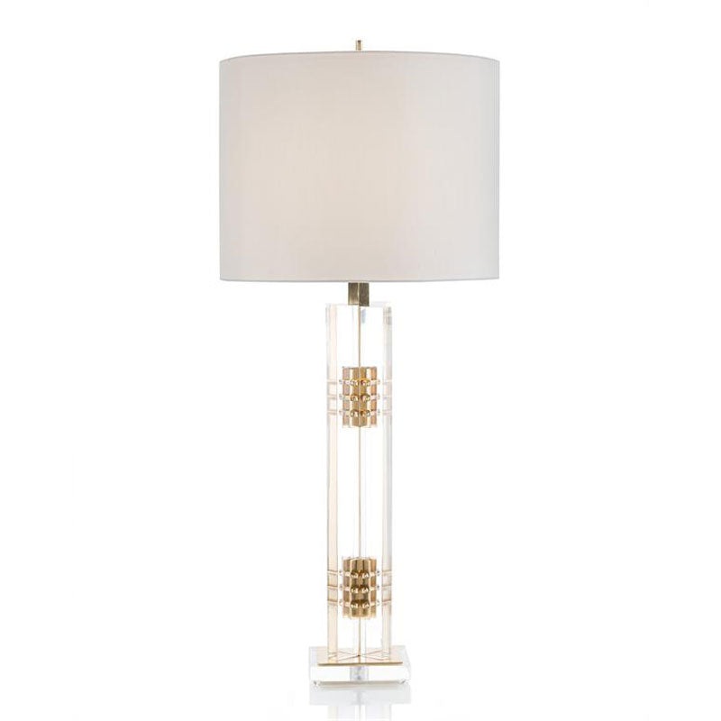 Brass And Acrylic Table Lamp