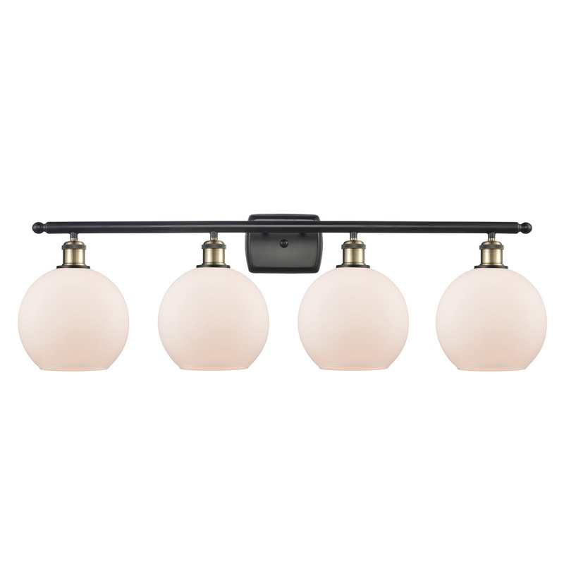 Innovations Lighting Athens 4 Light 36″ Bath Vanity Light 516-4W-BAB-G121-8