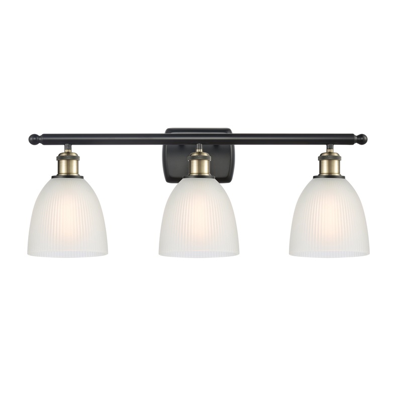Innovations Lighting Castile 3 Light Bath Vanity Light Part Of The Ballston Collection 516-3W-BAB-G381