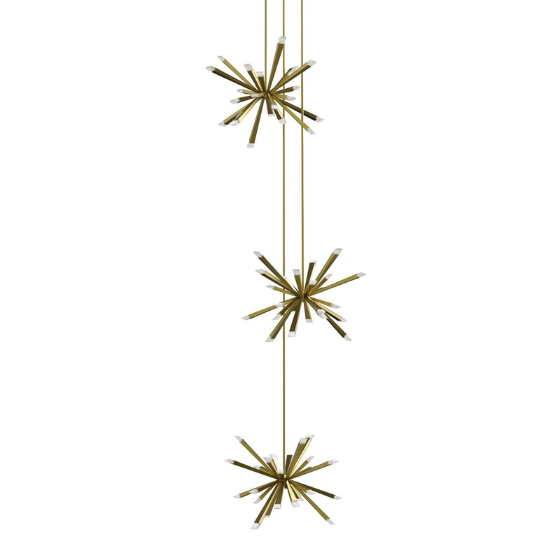 Starburst Triple Pendant Lighting