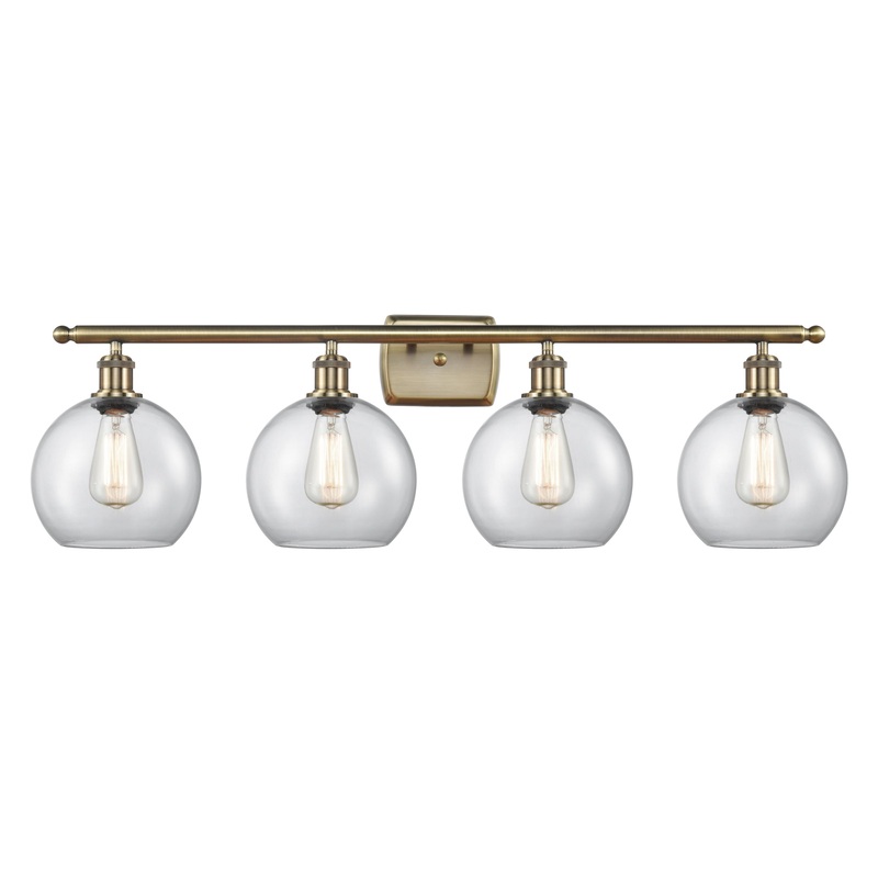 Innovations Lighting Athens 4 Light 36″ Bath Vanity Light 516-4W-AB-G122-8-LED