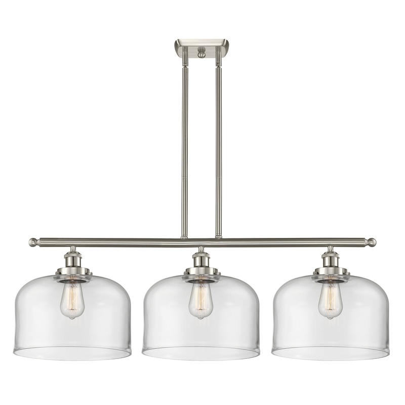 Innovations Lighting X-Large Bell 3 Light Island Light Part Of The Ballston Collection 916-3I-SN-G72-L