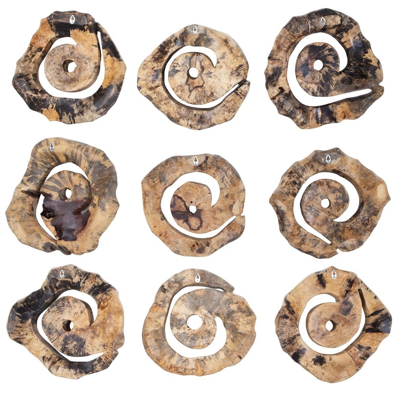 Corkscrew Wood Wall Decor