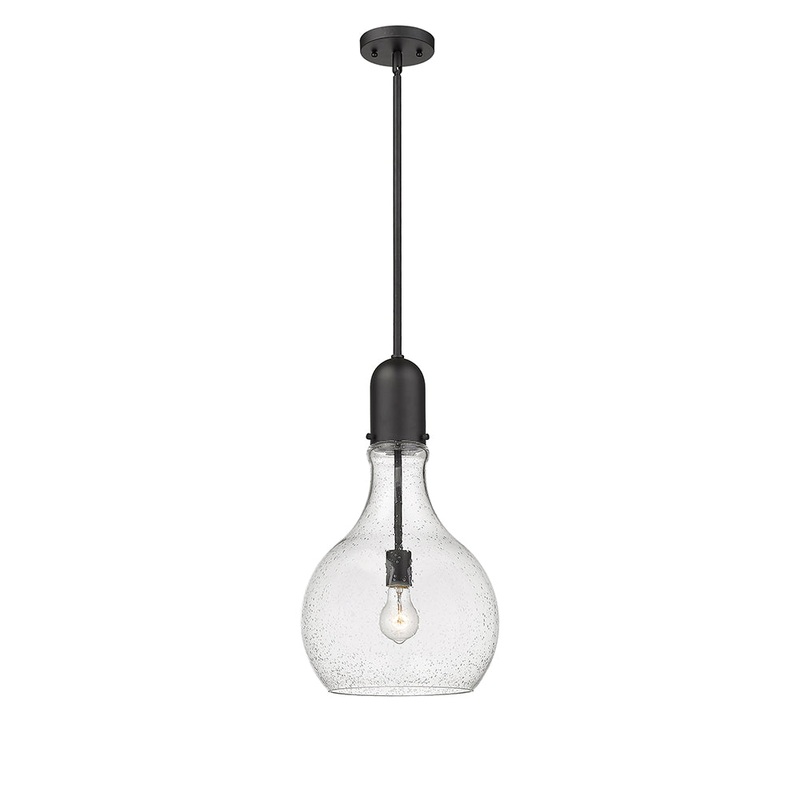 Innovations Lighting Amherst 1 Light  11.75″ Mini Pendant 492-1S-BK-G584-12-LED