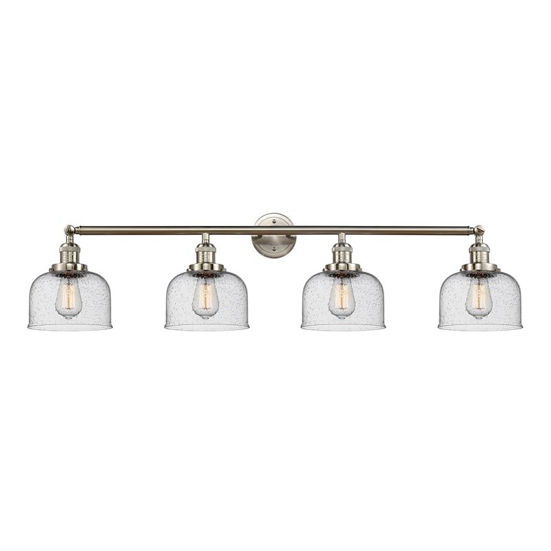 Innovations Lighting Large Bell 4 Light Bath Vanity Light Part Of The Franklin Restoration Collection 215-SN-G74-LED