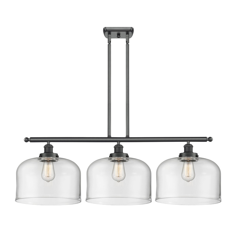 Innovations Lighting X-Large Bell 3 Light Island Light Part Of The Ballston Collection 916-3I-BK-G72-L