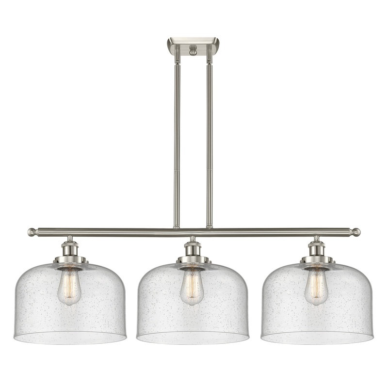 Innovations Lighting X-Large Bell 3 Light Island Light Part Of The Ballston Collection 916-3I-SN-G74-L
