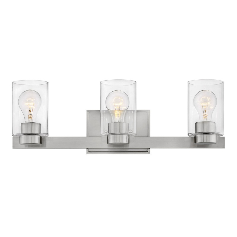 Miley Clear Glass Bathroom Vanity Light