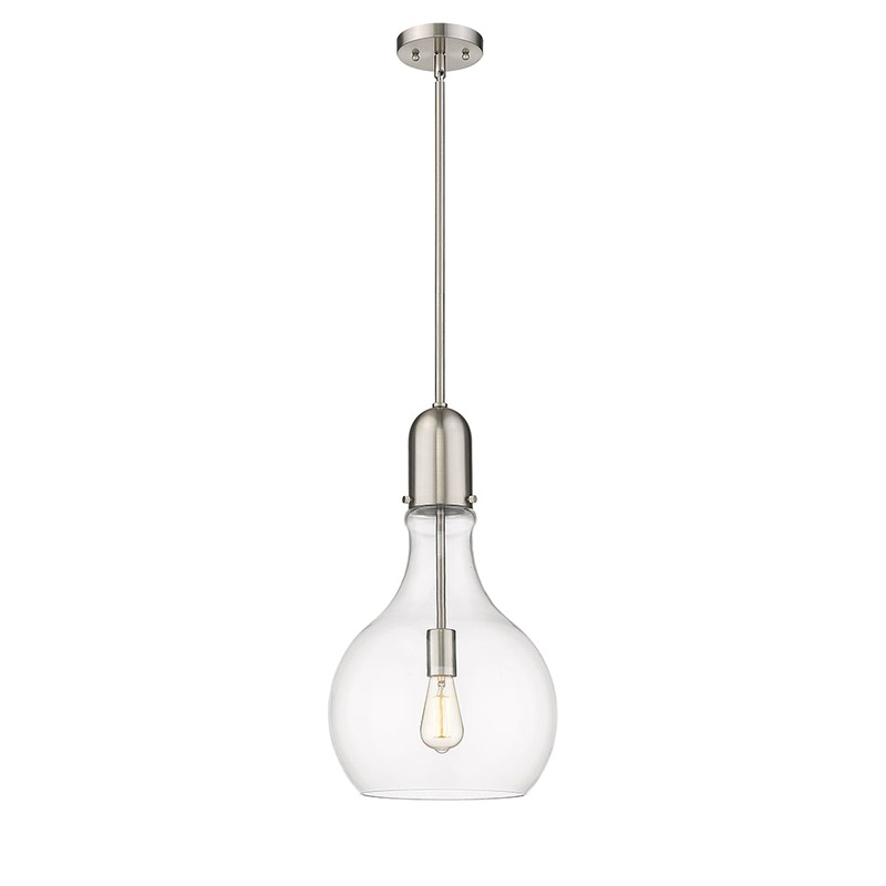 Innovations Lighting Amherst 1 Light  11.75″ Mini Pendant 492-1S-SN-G582-12-LED