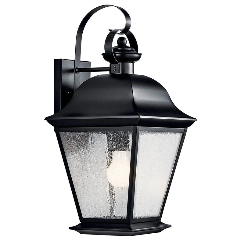 Kichler Mount Vernon 19.5″ 1 Light Wall Light Black 9709BK