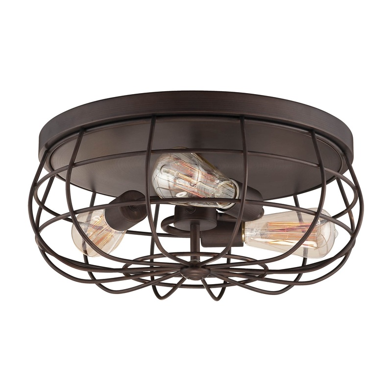 Neo-Industrial Flushmount
